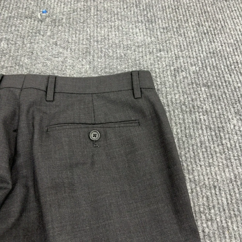 Banana Republic Dress Pants Mens 31x30 Grey Wool Tailored Slim Fit Professional